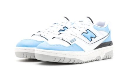 New Balance 550 White Team Carolina - vue 2