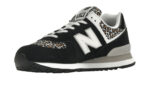 New Balance 574 Black Beige Leopard Print - vue 2