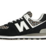 New Balance 574 Black Beige Leopard Print authentique