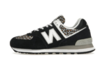 New Balance 574 Black Beige Leopard Print authentique