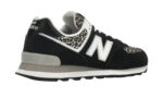 New Balance 574 Black Beige Leopard Print - vue 4