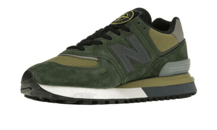 New Balance 574 Legacy Stone Island Dark Green - vue 2