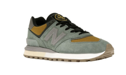 New Balance 574 Legacy Stone Island Light Green - vue 2