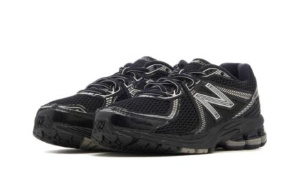 New Balance 860 Black Silver - vue 2