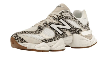 New Balance 9060 ASOS Exclusive Beige Brown Leopard Print - vue 2