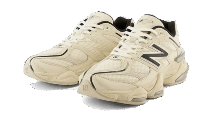 New Balance 9060 Cream Black - vue 2