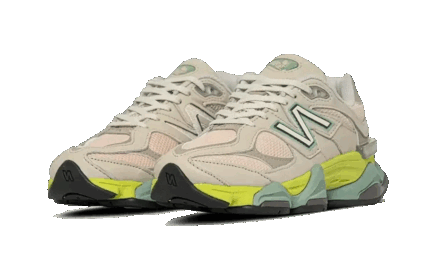 New Balance 9060 Moonbeam Vintage Rose Lime - vue 2