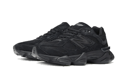 New Balance 9060 Triple Black - vue 2