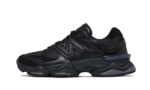 New Balance 9060 Triple Black Leather authentique