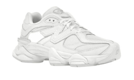 New Balance 9060 Triple White - vue 2