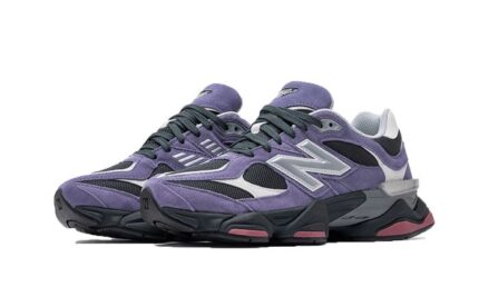 New Balance 9060 Violet Noir - vue 2