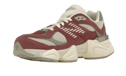 New Balance 9060 Washed Burgundy - vue 2