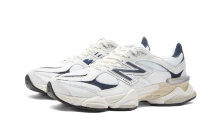 New Balance 9060 White Navy - vue 2