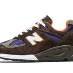 New Balance 990 V2 Made In Usa Brown Purple authentique