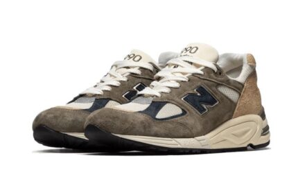 New Balance 990 V2 MiUSA Grey Tan - vue 2