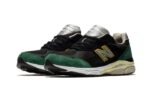 New Balance 990 V3 Black Green Yellow - vue 2