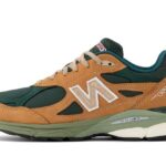 New Balance 990 V3 Made In USA Brown Olive authentique