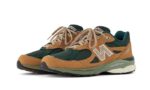 New Balance 990 V3 Made In USA Brown Olive - vue 2