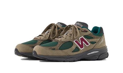 New Balance 990 V3 Made in USA Green Olive - vue 2