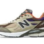 New Balance 990 V3 Made In Usa Tan Blue authentique