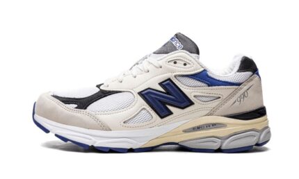 New Balance 990V3 - Made In USA Cream Blue authentique