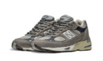 New Balance 991 Made In UK Castlerock Navy - vue 2