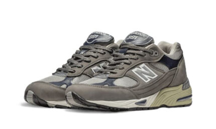New Balance 991 Made In UK Castlerock Navy - vue 2