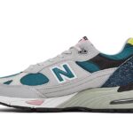 New Balance 991 Made In UK Grey Teal authentique
