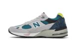 New Balance 991 Made In UK Grey Teal authentique