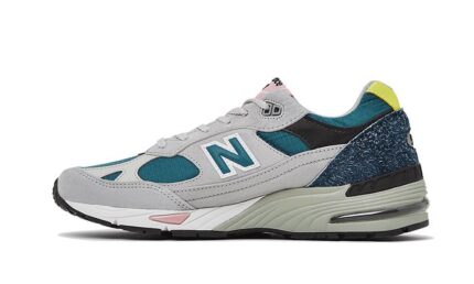 New Balance 991 Made In UK Grey Teal authentique