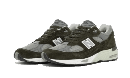 New Balance 991 Made In U.K Olive - vue 2