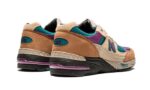 New Balance 991 Made In UK Palace Brown Teal - vue 3
