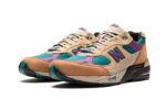 New Balance 991 Made In UK Palace Brown Teal - vue 2