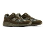 New Balance 991v2 MiUK Stone Island Ghost Pack Green - vue 2