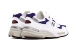 New Balance 992 White Navy - vue 3