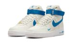 Nike Air Force 1 High 40th Anniversary White Blue - vue 3