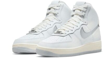 Nike Air Force 1 High Sculpt White Silver - vue 2
