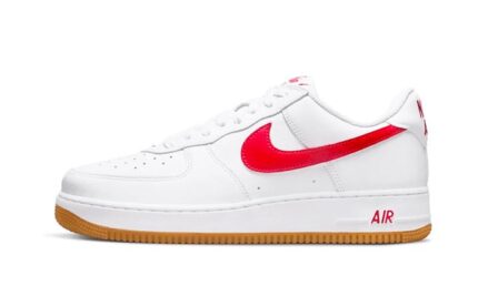 Nike Air Force 1 Low ‘07 Color of the Month University Red Gum authentique