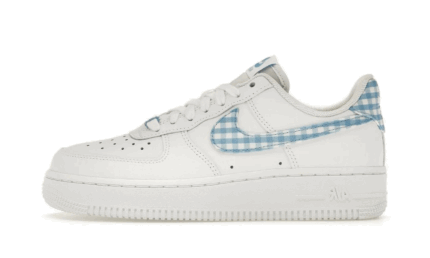 Nike Air Force 1 Low '07 Essential White University Blue Gingham authentique