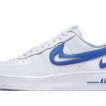 Nike Air Force 1 Low '07 FM Cut Out Swoosh White Game Royal authentique