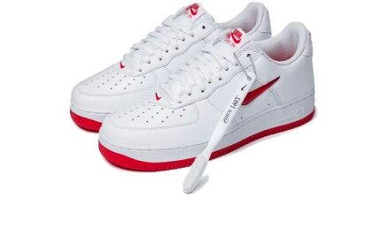 Nike Air Force 1 Low '07 Retro Color of the Month Jewel Swoosh University Red - vue 2