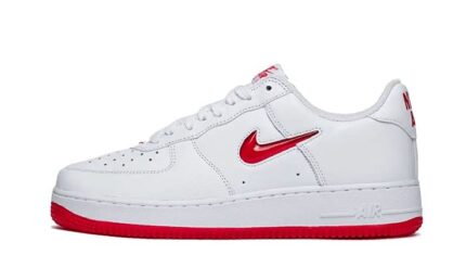 Nike Air Force 1 Low '07 Retro Color of the Month Jewel Swoosh University Red authentique