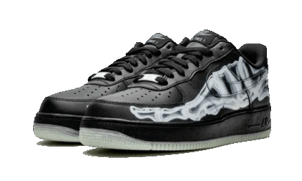 Nike Air Force 1 Low Black Skeleton Halloween (2019) - vue 2