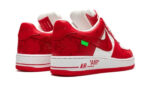 Nike Air Force 1 Low Louis Vuitton White Red - vue 3