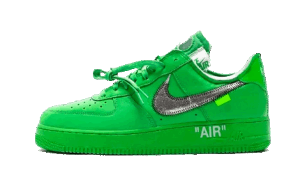 Nike Air Force 1 Low Off-White Light Green Spark authentique