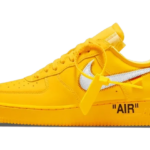 Nike Air Force 1 Low Off-White University Gold Metallic Silver authentique