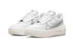 Nike Air Force 1 Low Platform Summit White Metallic Silver - vue 2
