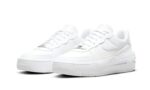 Nike Air Force 1 Low Platform Triple White - vue 2