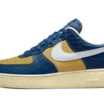 Nike Air Force 1 Low SP Undefeated 5 On It Blue Yellow Croc authentique