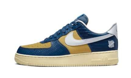 Nike Air Force 1 Low SP Undefeated 5 On It Blue Yellow Croc authentique